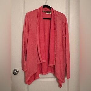 Cato Pink Open Front Cardigan Sweater 22/24W
